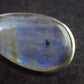 Pear Shaped Cabochon Natural Moonstone 925 Sterling Silver Drop Earrings - 1.3" - 2.96 Grams