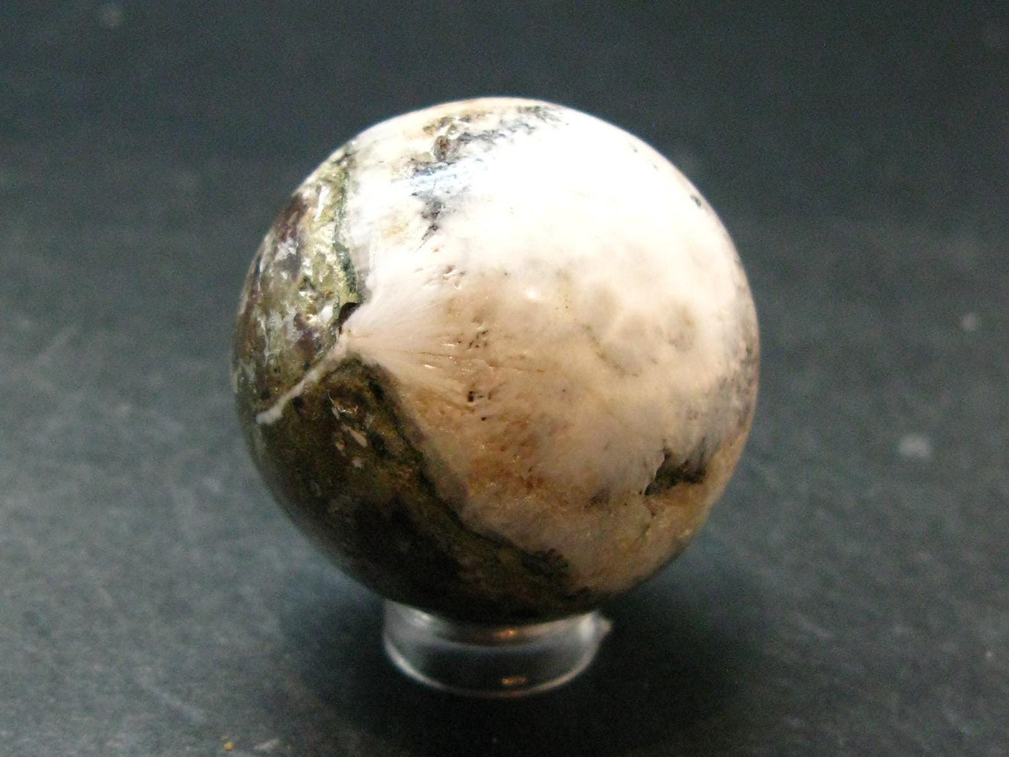 Natrolite Sphere Ball From Indonesia - 1.4" - 45.39 Grams
