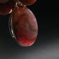 Rhodochrosite Silver Plated Pendant From Argentina - 1.5" - 7.82 Grams