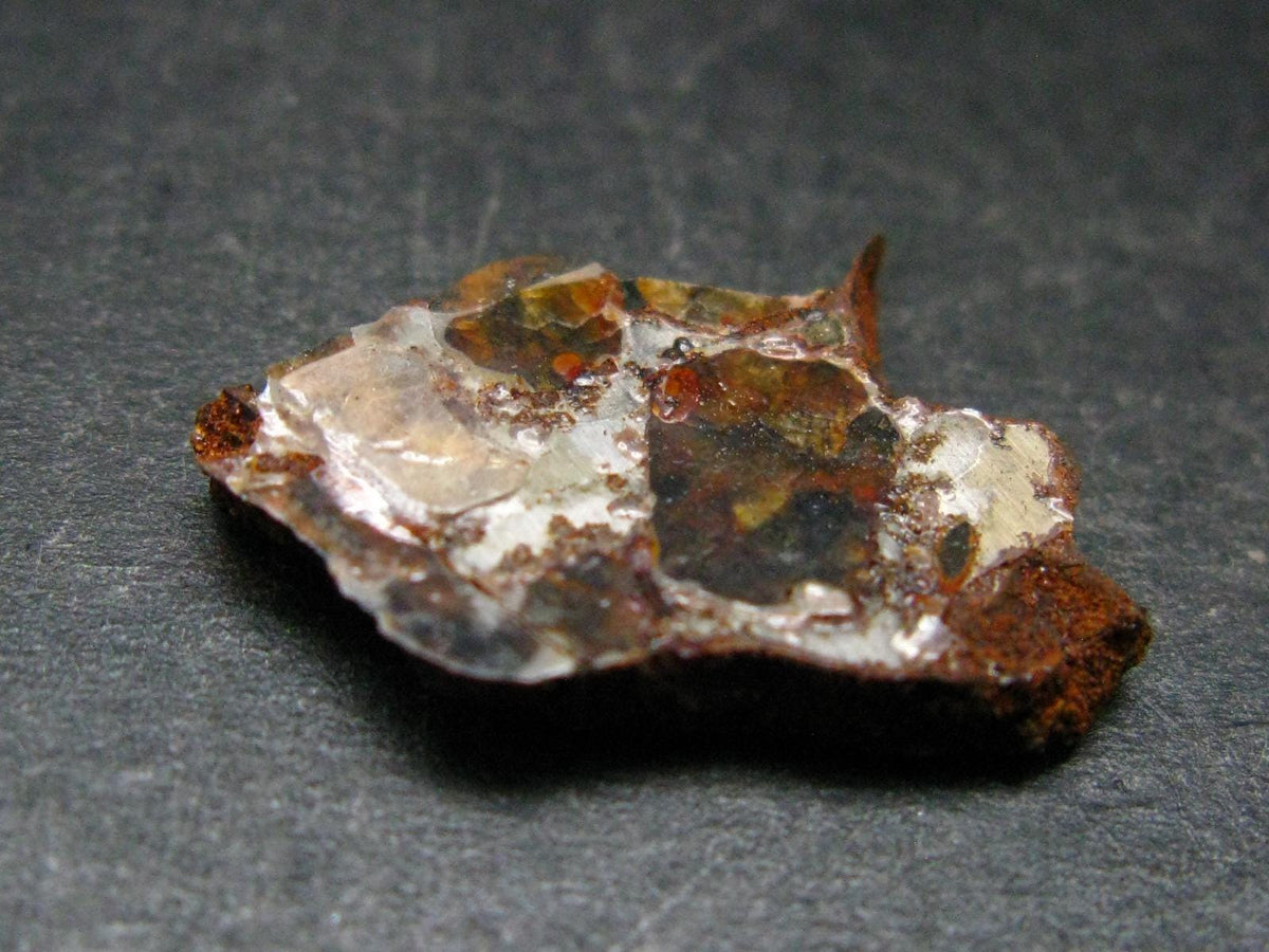 Large Sericho Meteorite Pallasite Olivine Slice From Kenya - 0.8" - 1.66 Grams