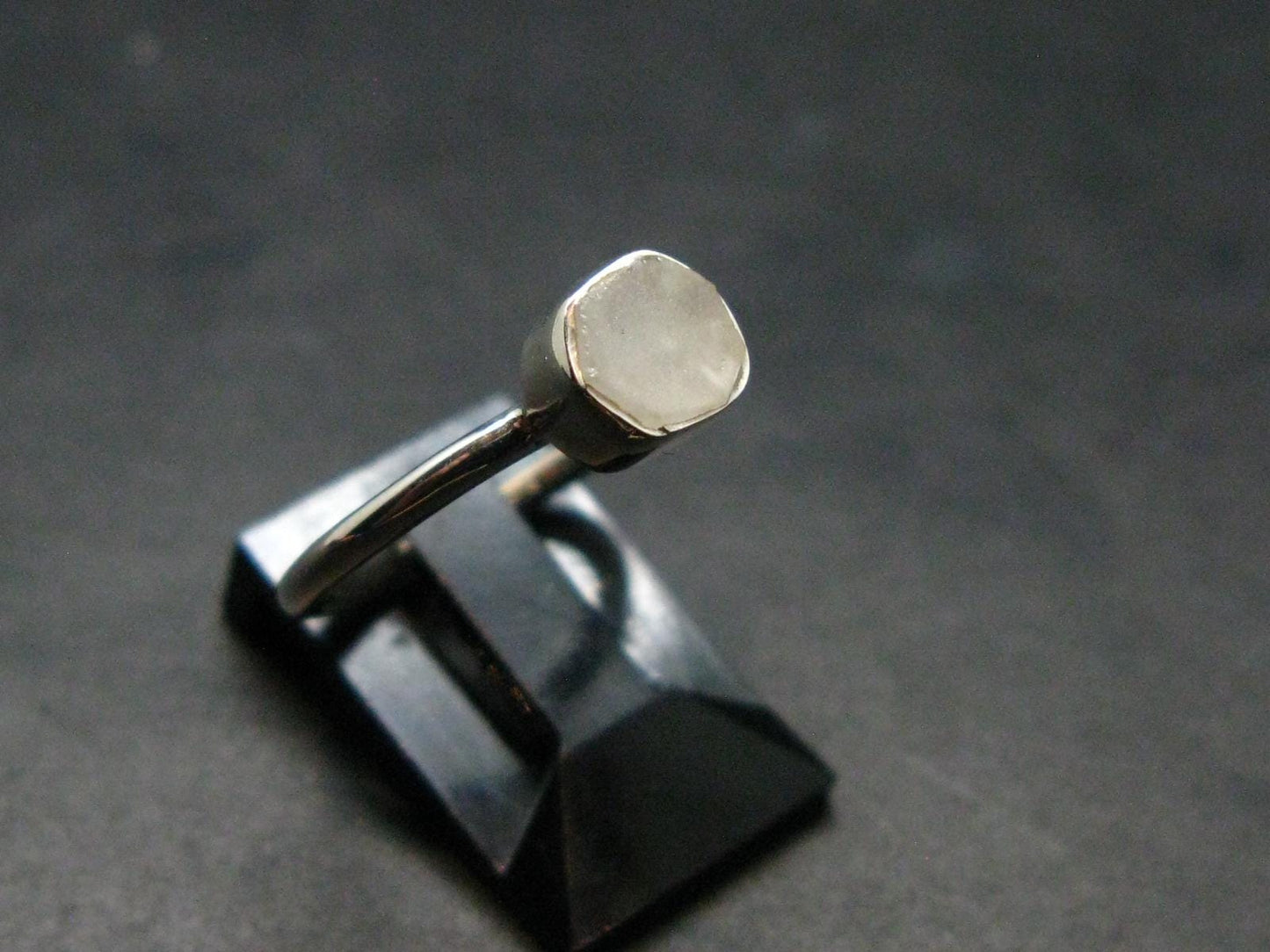 Phenakite Phenacite Crystal Silver Ring From Nigeria - Size 6 - 1.77 Grams