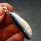 Blue Ice Glacierite Silver Pendant from Indonesia - 1.9" - 7.0 Grams