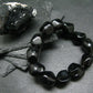 Apache Tears Obsidia Genuine Bracelet ~ 7 Inches ~ 16mm Beads