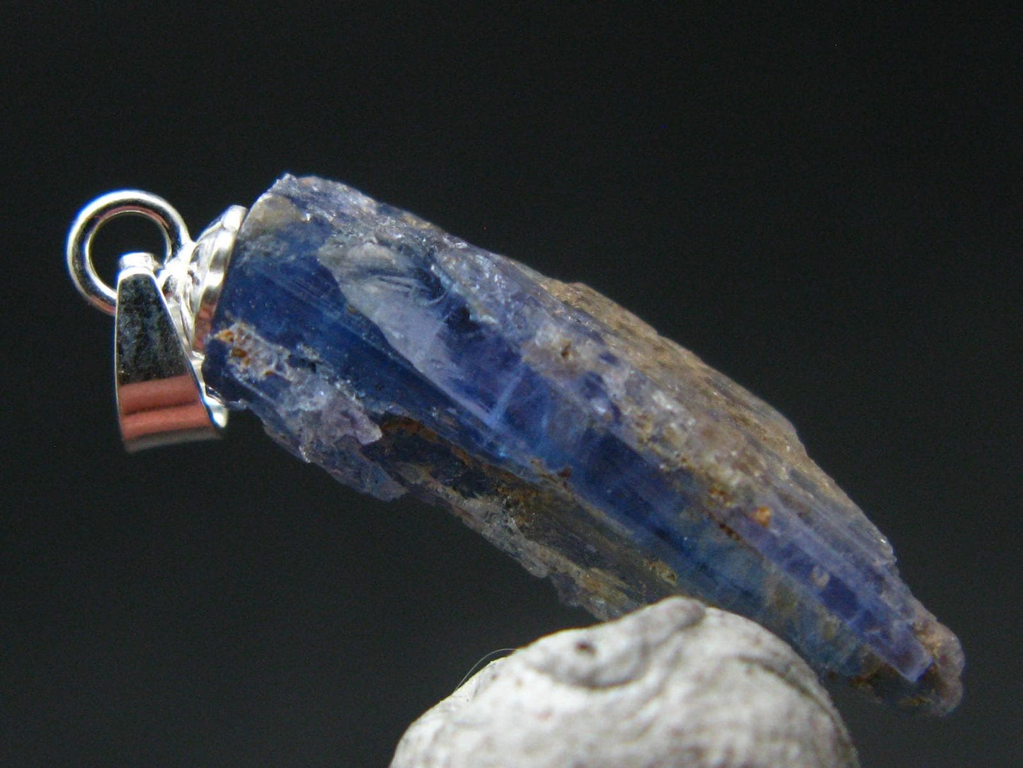 Rare Gem Jeremejevite Silver Pendant From Namibia - 1.1" - 0.92 Grams