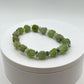 Peridot & Herkimer Diamond Nugget Bracelet | August Birthstone Jewelry