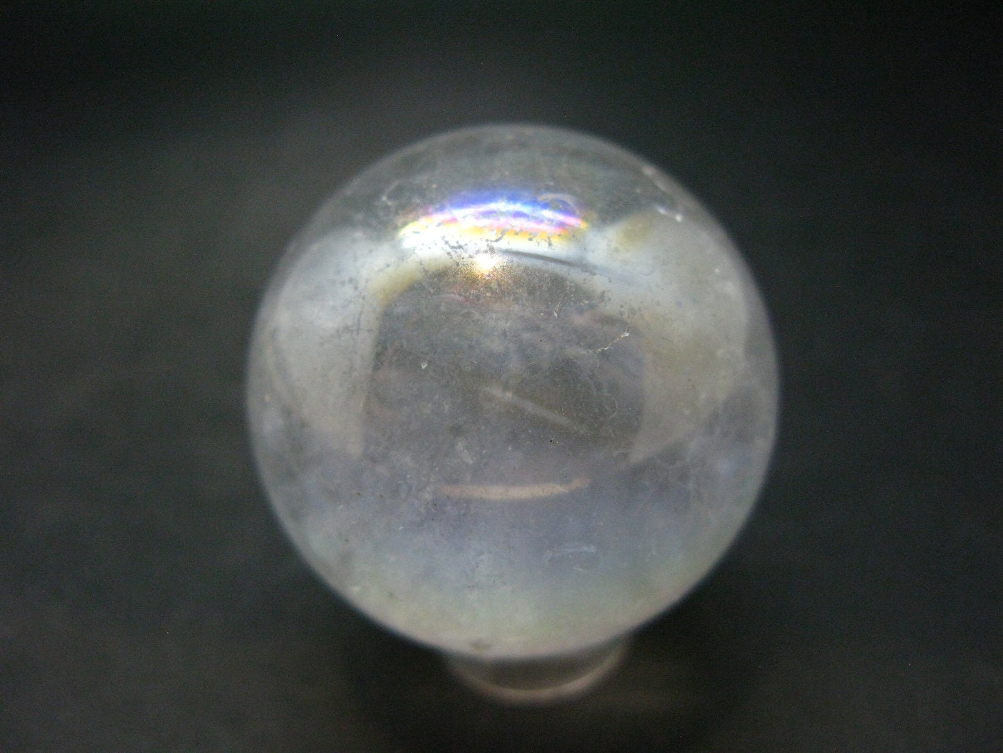 Beautiful Angel Aura Quartz Crystal Sphere Ball From Brazil - 1.4"