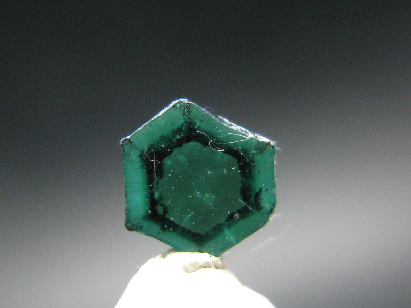 Beautiful Rare Gem Trapiche Emerald From Colombia - 0.66 Carats - 6x5mm