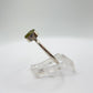 Raw Chrysoberyl Ring Green Yellow Gemstone Silver Minimalist Crystal Unique Jewelry Gift - Sizes 8