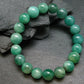 Emerald Gem Genuine Bracelet ~ 7 Inches ~ 11mm Round Beads