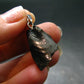 Unpolished Elite Shungite Silver Pendant from Russia - 1.1" - 1.82 Grams
