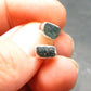 Grandidierite Silver Stud Earrings From Madagascar- 0.6" - 1.37 Grams