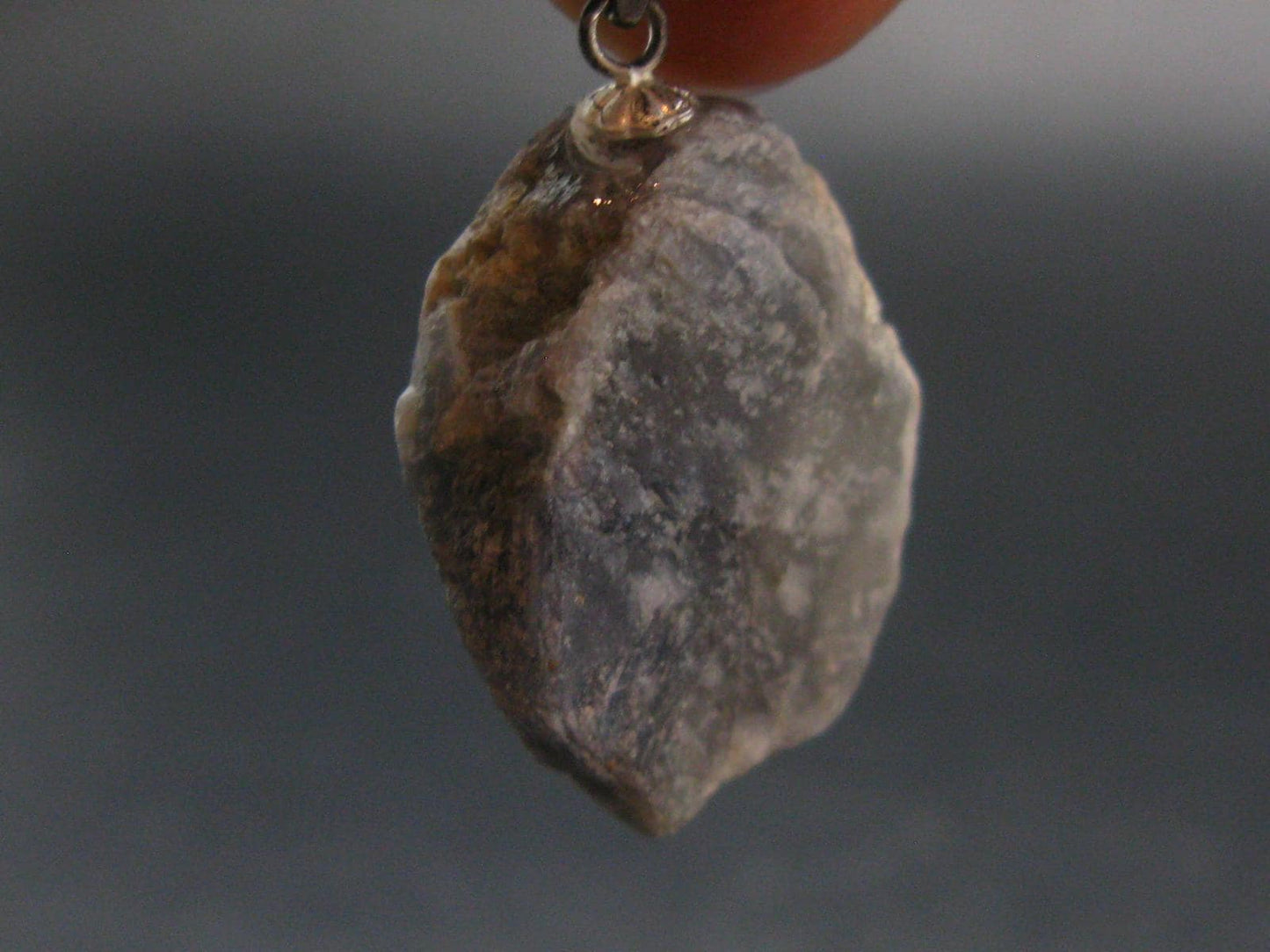 Gem Blue Sapphire Corundum Crystal Silver Pendant From Sri Lanka - 38.75 Carats