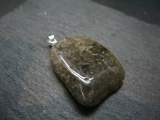 Rare Witches Finger Quartz Crystal Silver Pendant From Zambia - 1.4" - 8.61 Grams