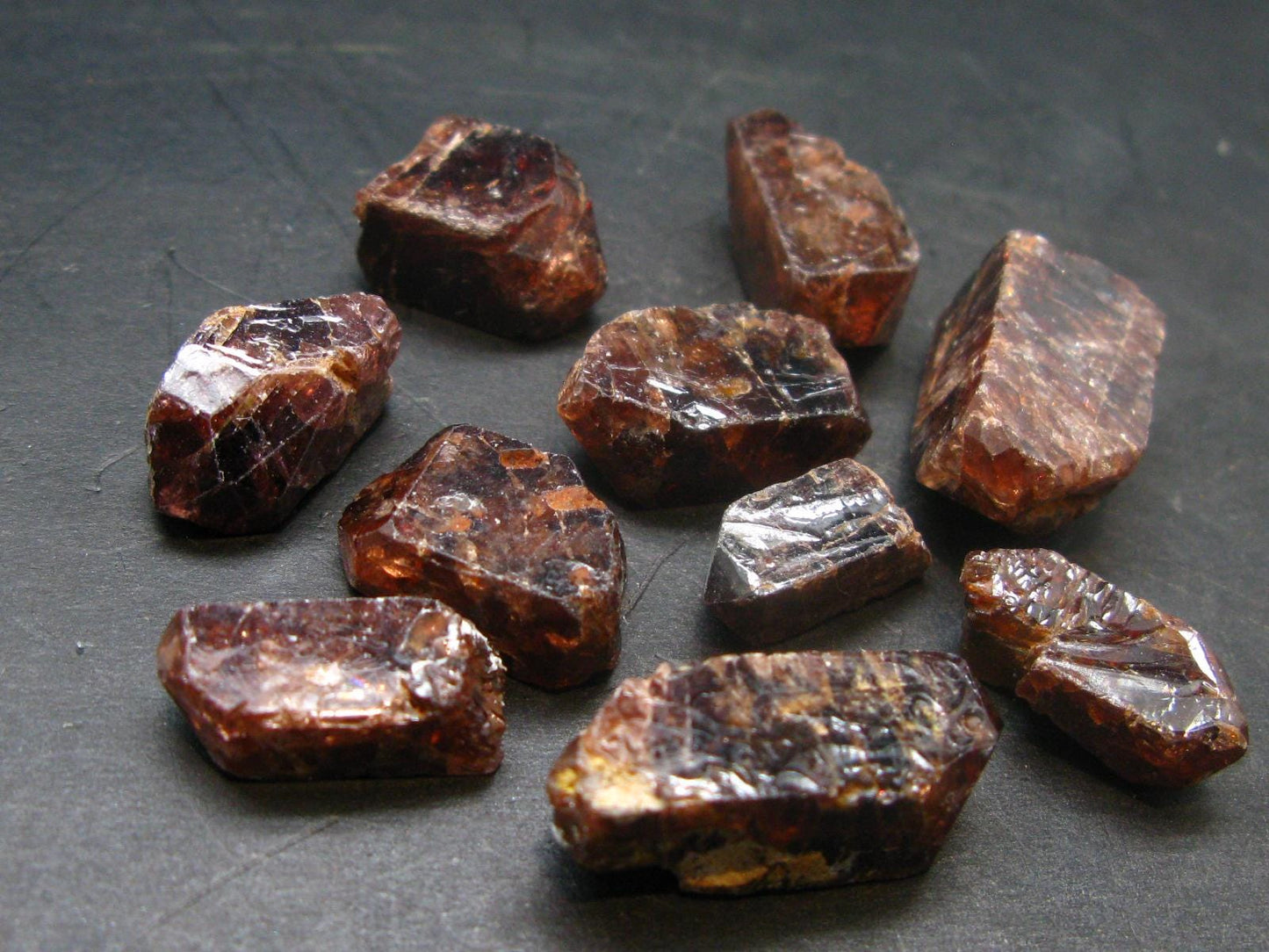 Lot of 10 Zircon Crystals From Tanzania - 47.8 Grams
