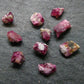 Nice Lot of 10 Bixbite Red Emerald Beryl Crystals From Utah USA - 5.25 Carats