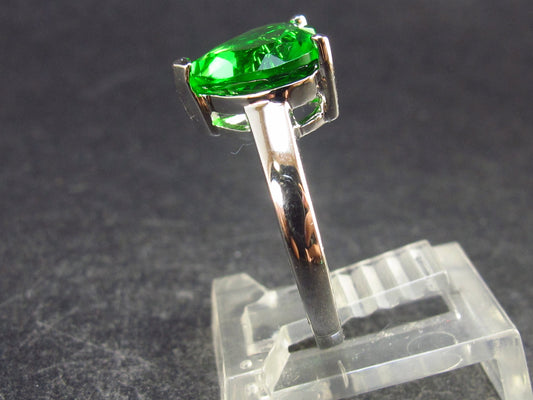 Helenite Gaia Stone Gem Sterling Silver Ring From Washington - Size 6.25 - 1.6 Carats
