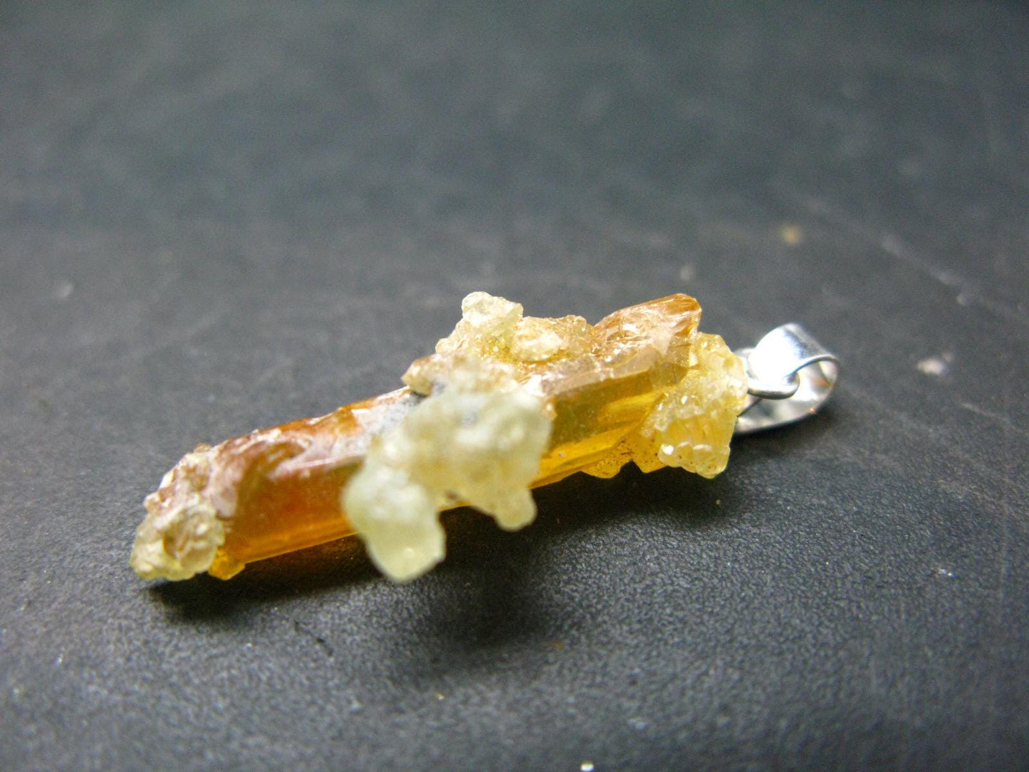 Zincite Zinkite Crystal 925 Silver Pendant From Poland - 1.2" - 3.31 Grams