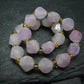 Lavender Jade Genuine Bracelet ~ 7 Inches ~ 8mm Facetted Beads