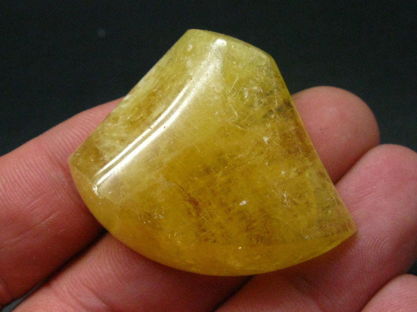 Rare Agni Gold Danburite Polished Stone From Tanzania - 43.40 Carats - 0.8"
