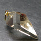 Natural Unheated Citrine Sterling Silver Gold Plated Pendant from Zambia - 1.3" - 4.33 Grams