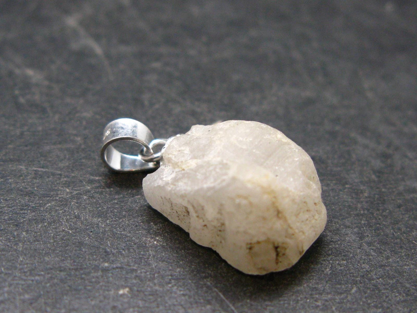 Phenakite Phenacite Silver Pendant from Brazil - 0.7 Inches - 1.83 Grams