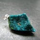 Dioptase Crystal Silver Pendant from Congo - 5.44 Grams - 1.4"