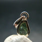 Moldavite Tektite Silver Pendant from Czech Republic - 0.7" - 0.92 Grams