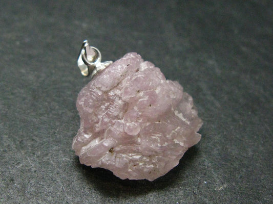 Symbol of Love and Beauty!! Natural Rose Quartz Pendant In 925 Silver From Brazil - 1.0" - 3.12 Grams