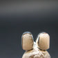 Phenakite Phenacite Sterling Silver Stud Earrings from Nigeria - 1.14 Gram