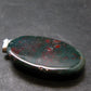 Bloodstone Silver Pendant From India - 1.5" - 6.0 Grams