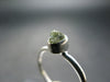 Cute Gem Faceted Moldavite Sterling Silver Ring From Czech Republic - Size 7 - 1.7 Grams