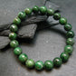 Green Garnet Tsavorite Genuine Bracelet ~ 7 Inches ~ 9mm Round Beads