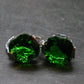 Helenite Gaia Stone Gem Sterling Silver Earrings From Washington - 7.10 Carats