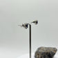 Sapphire Halo Stud Earrings | Sterling Silver, September Birthstone