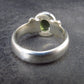 Moldavite Tektite Facetted Silver Ring from Czech Republic - Size 8 - 6.75 Grams