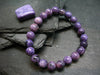 Charoite Genuine Bracelet ~ 7 Inches ~ 8mm Round Beads