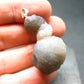 Truffle Chalcedony!! Spheroidal Chalcedony Nodules Crystal Silver Pendant From Morocco - 1.5"