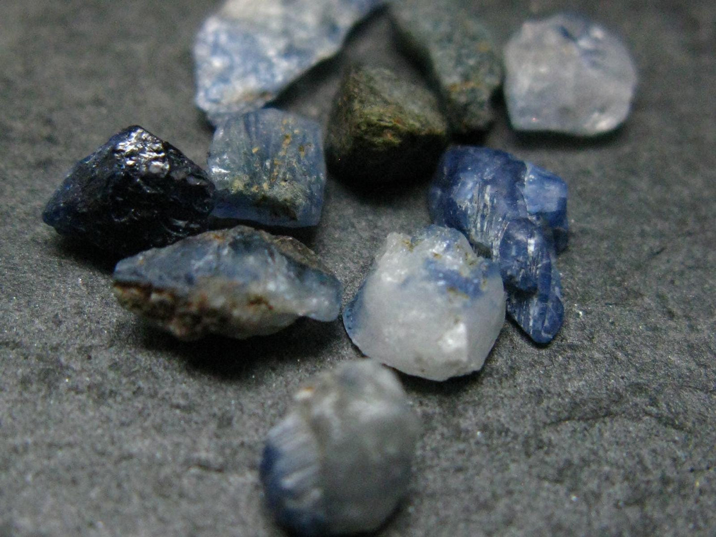 Nice Lot of 10 Benitoite Crystals From California USA - 5.67 Carats