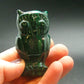 Malachite Owl Carving From Congo - 2.2" - 76.70 Grams