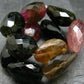 Watermelon Tourmaline Genuine Bracelet ~ 7 Inches ~ 15mm Facetted Stones