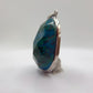 Natural Chrysocolla Pendant Blue Green Gemstone Silver Necklace Healing Crystal Jewelry Gift