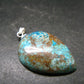 Quantum Quattro Shattuckite Malachite Dioptase Chrysocola Silver Pendant from Namibia - 1.4" - 4.12 Grams