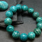 Russian Amazonite Genuine Bracelet ~ 7 Inches ~ 14mm Round Beads
