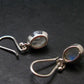 Natural Moonstone 925 Sterling Earrings - 1.0" - 3.20 Grams