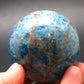 Large neon blue Apatite sphere from Madagascar- 258.18 - 2.0"