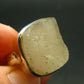 Natural Gem Raw Libyan Desert Glass Tektite Sterling Silver Ring from Libya - Size 5.25 - 10.26 Grams
