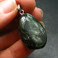 Seraphinite Clinochlore Silver Pendant From Russia - 1.3''