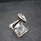 Phenakite Phenacite Crystal Facetted Silver 1.79 Carats Ring From Russia - Size 9 - 2.03 Grams