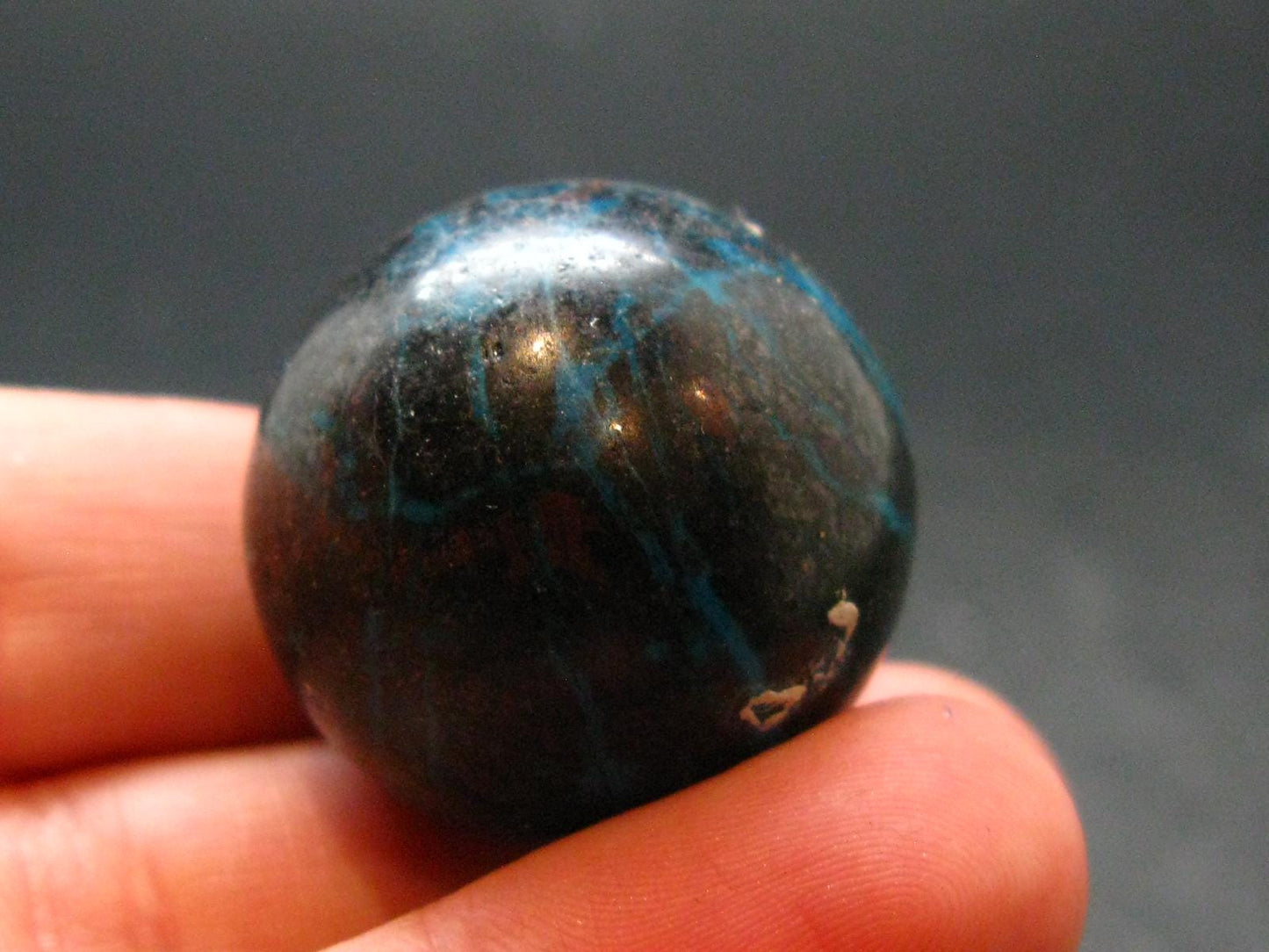 Quantum Quattro Sphere - Malachite Shattuckite Chrysocola Dioptase - 1.0" - 30.68 Grams