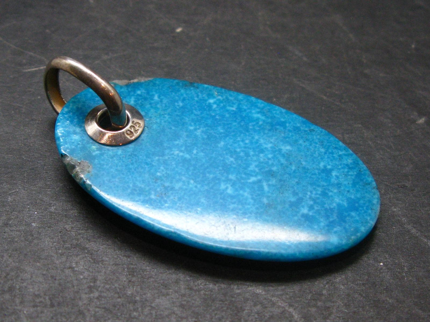 Turquoise Silver Pendant - 2.2" - 11.66 Grams